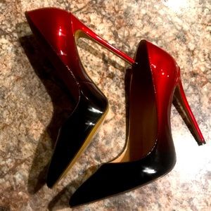 Brand new black/red stiletto heels